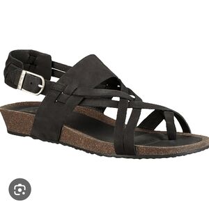 Teva Ysidro Extension Women's Black Strappy Sandals Size 8